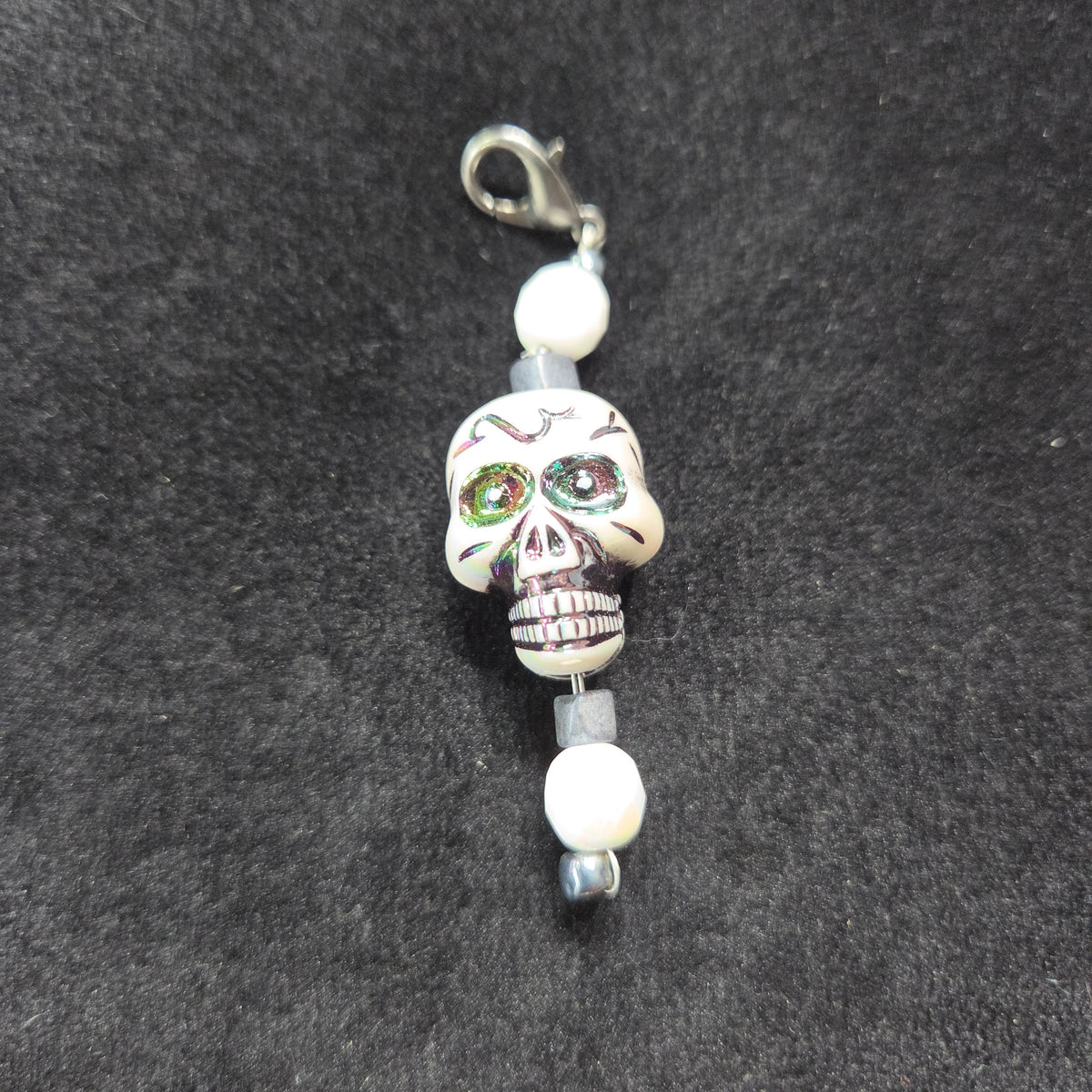 Skull Zipper Charm