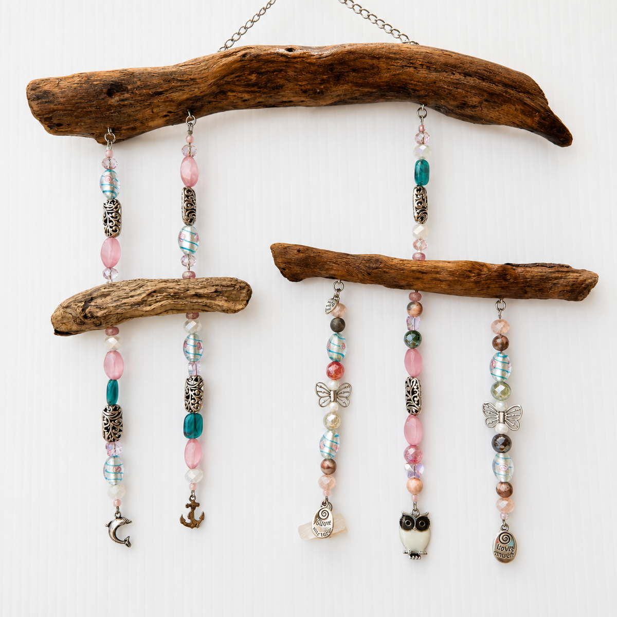 Whispers of the Tide – Driftwood Suncatcher