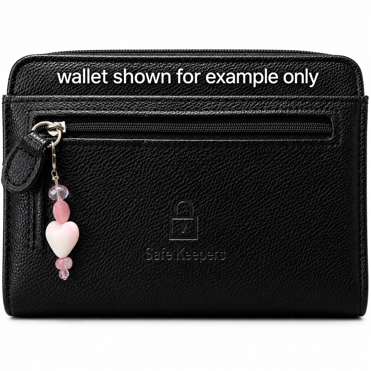 Blush Heart Zipper Charm